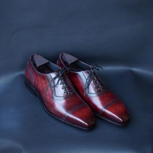 Reddish Brown Patina - Adelaide Full Brogue Oxford